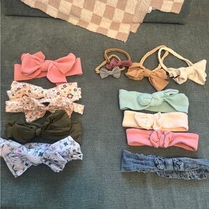 Baby girl headband bundle